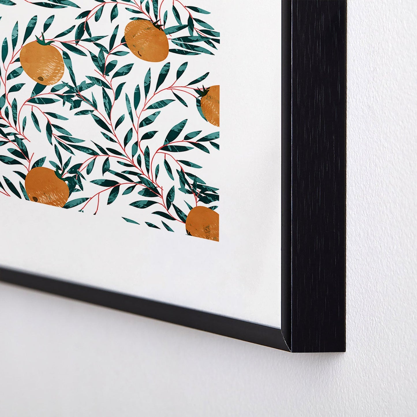 83 Oranges Mandarins Metal Framed Art Print