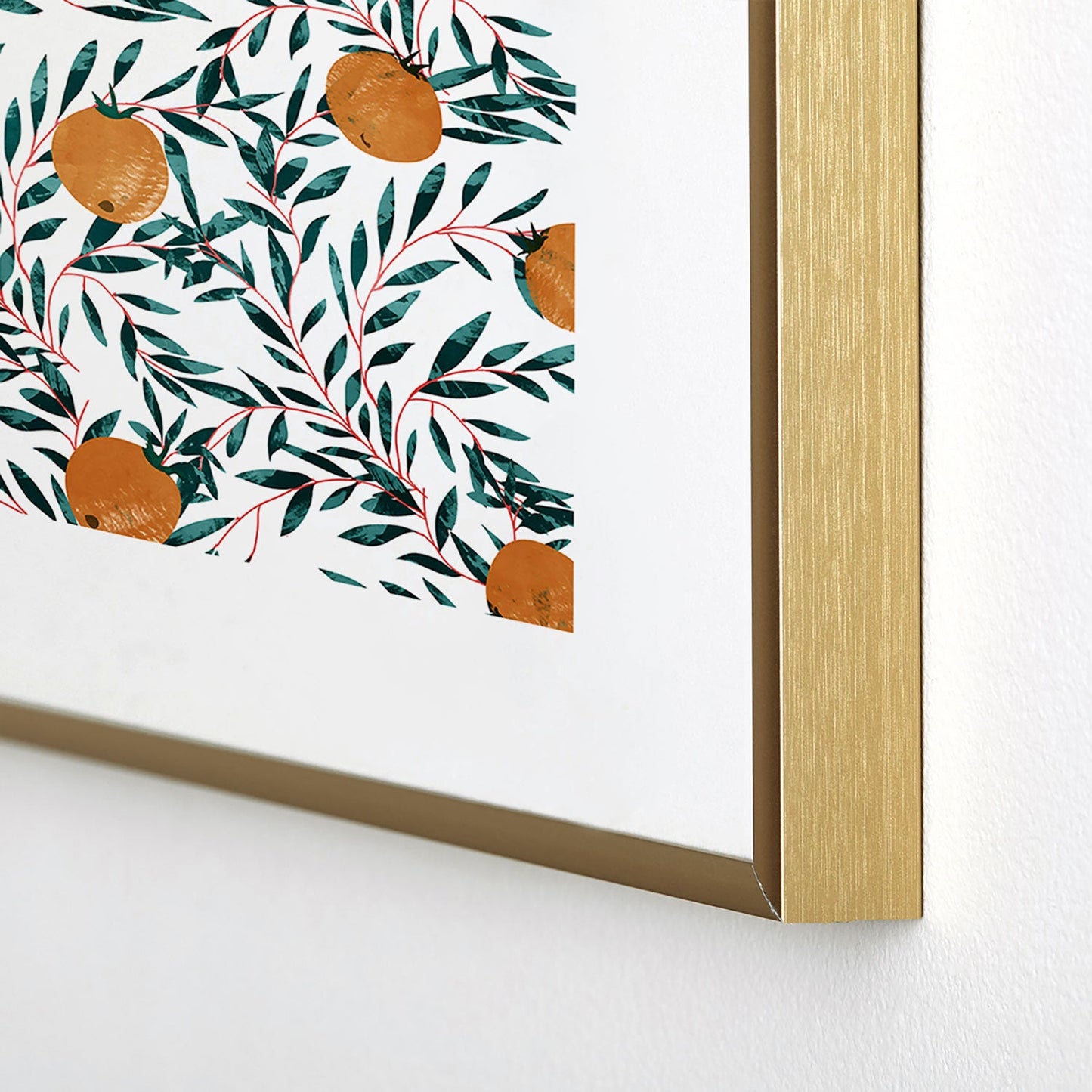 83 Oranges Mandarins Metal Framed Art Print