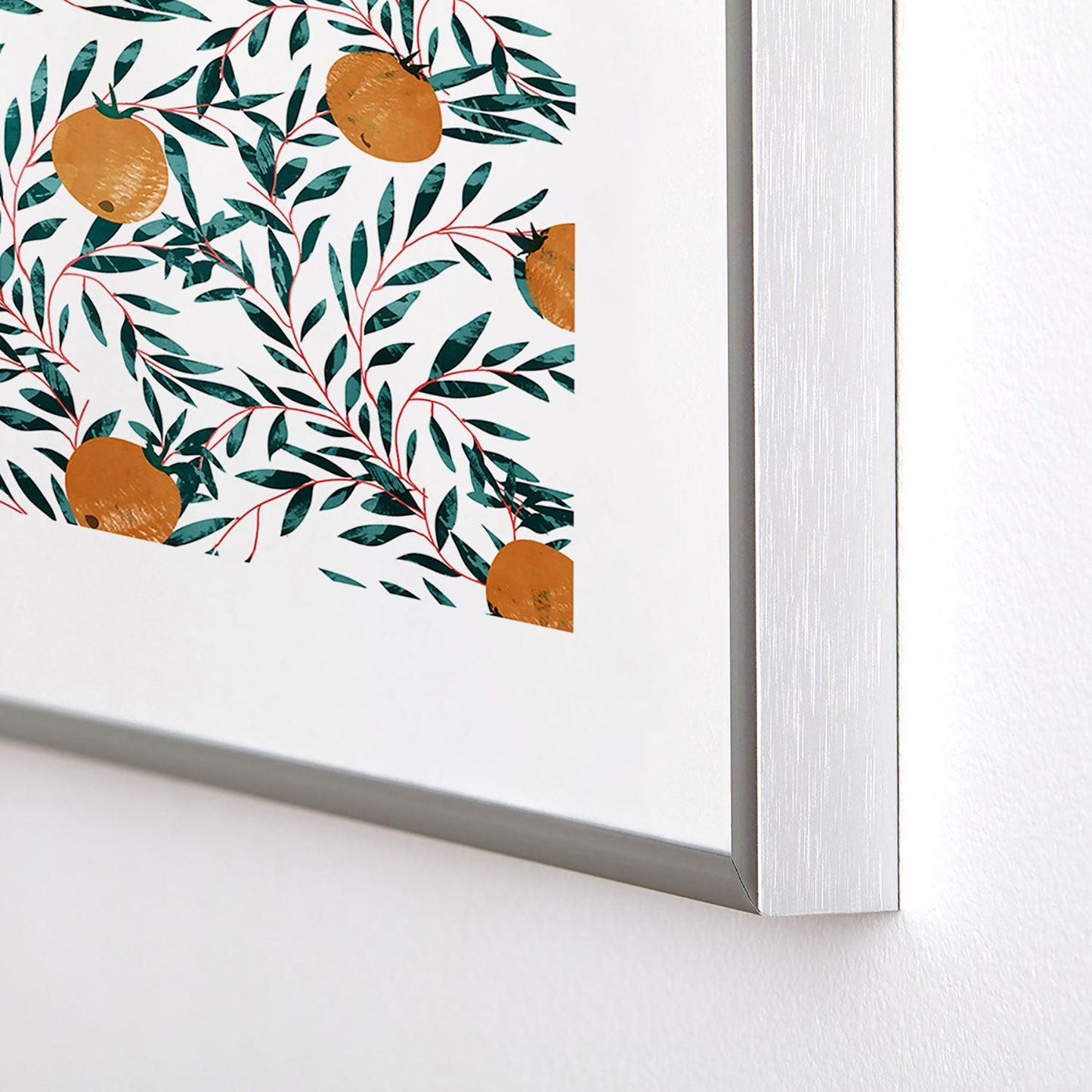 83 Oranges Mandarins Metal Framed Art Print