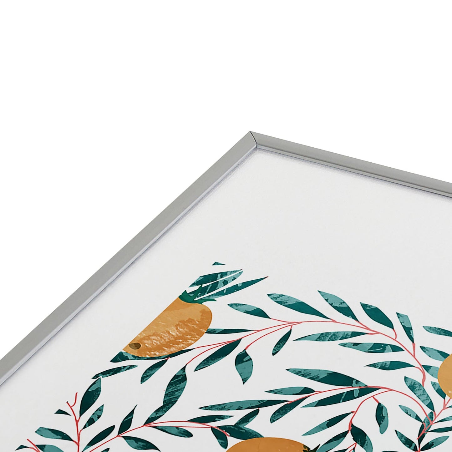 83 Oranges Mandarins Metal Framed Art Print