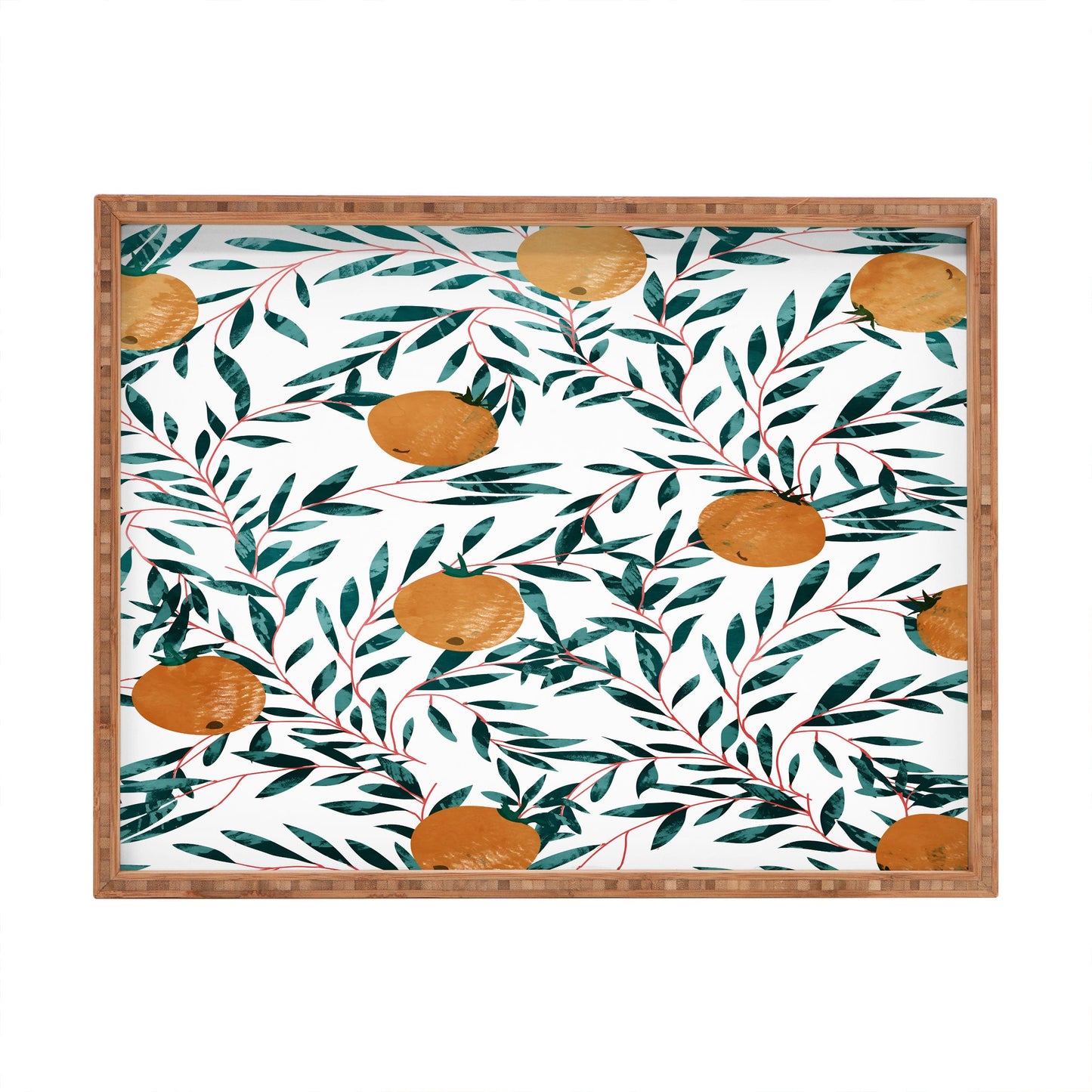 83 Oranges Mandarins Rectangular Tray