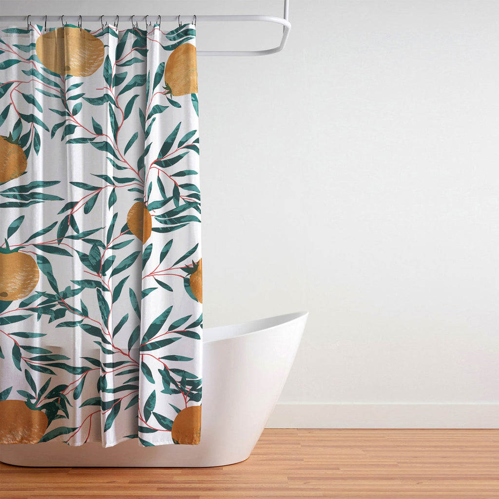 83 Oranges Mandarins Shower Curtain