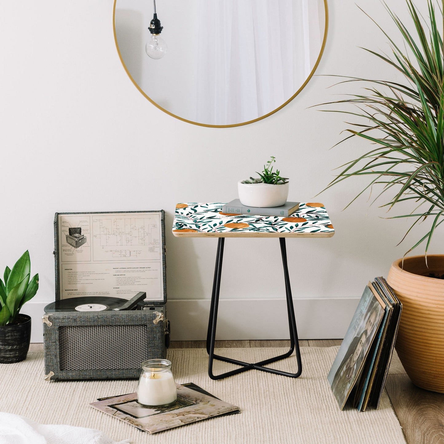 83 Oranges Mandarins Side Table