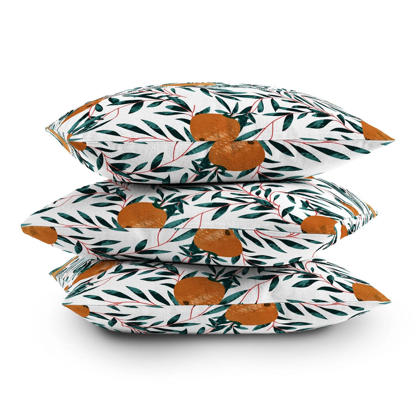 83 Oranges Mandarins Throw Pillow