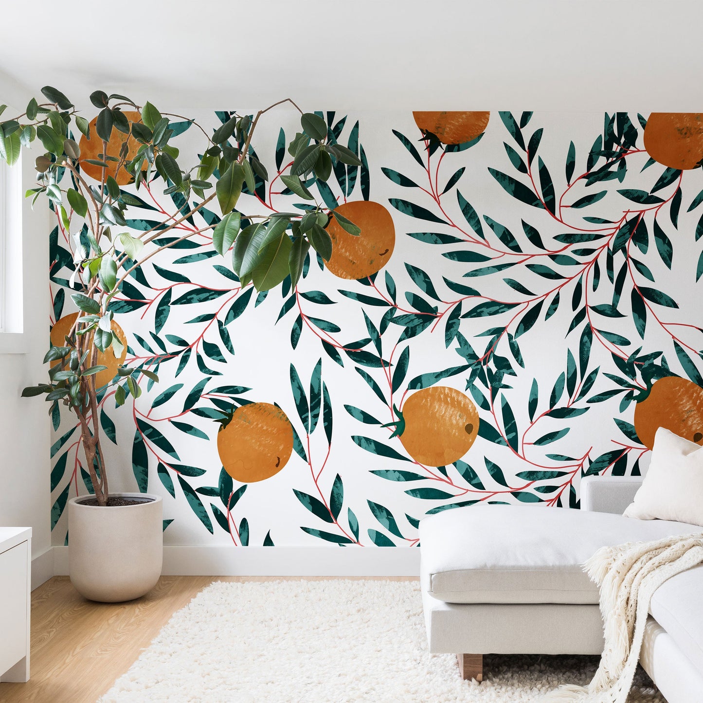 83 Oranges Mandarins Wall Mural