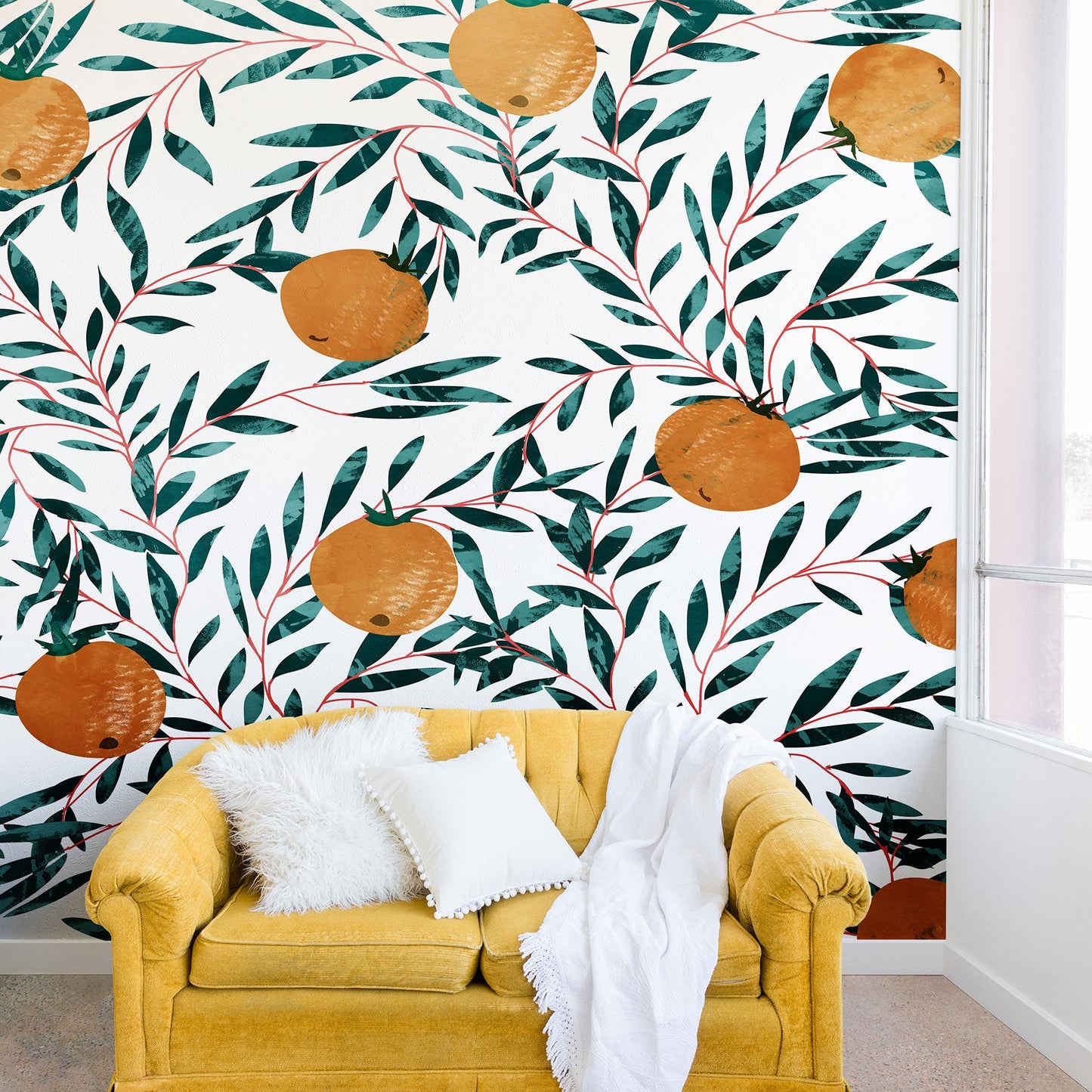 83 Oranges Mandarins Wall Mural