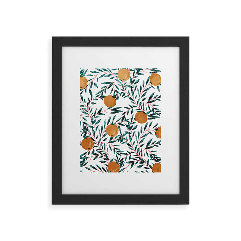 83 Oranges Mandarins Framed Art Print