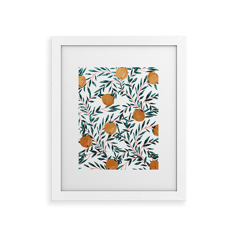 83 Oranges Mandarins Framed Art Print
