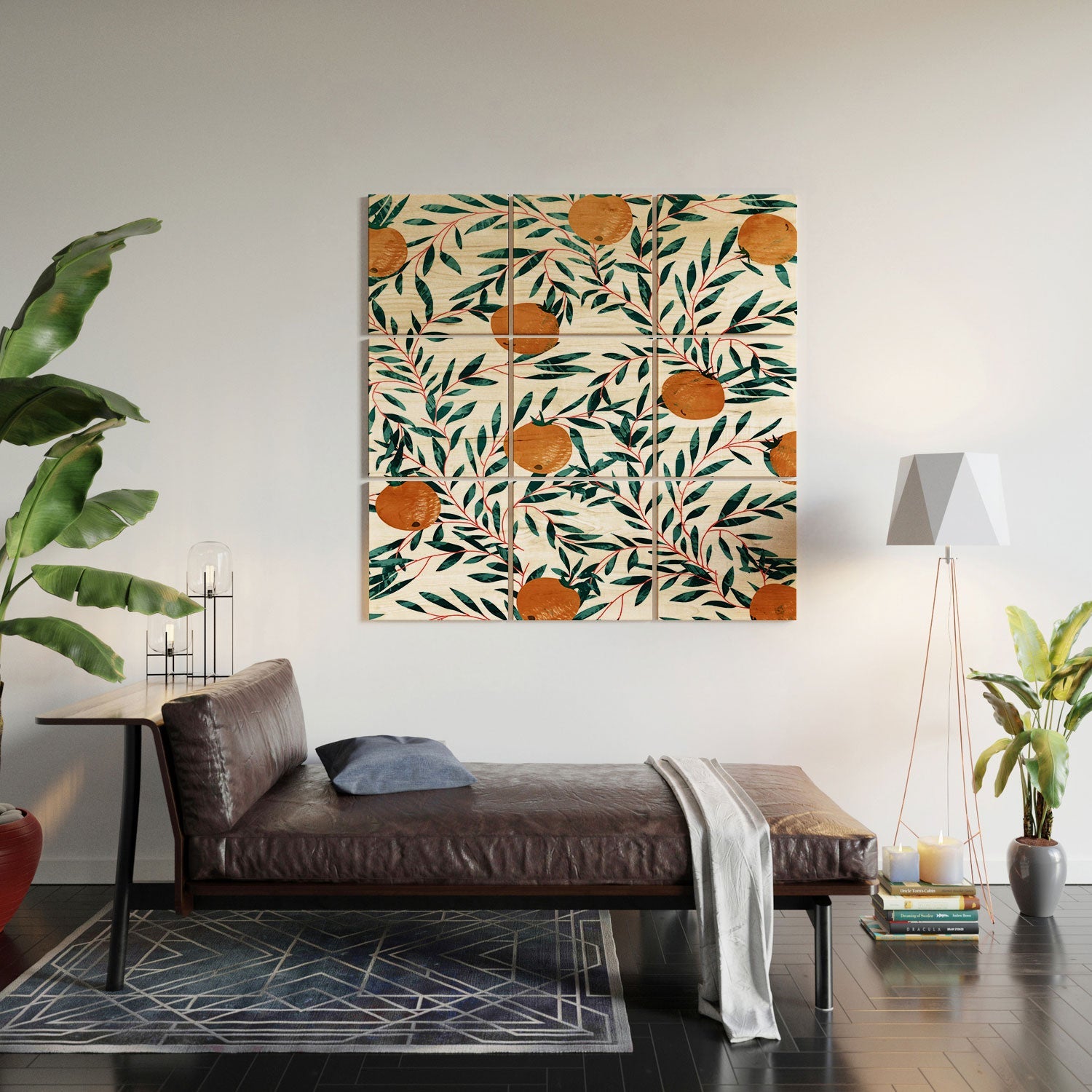 83 Oranges Mandarins Wood Wall Mural
