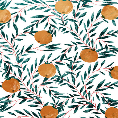 83 Oranges Mandarins Shower Curtain