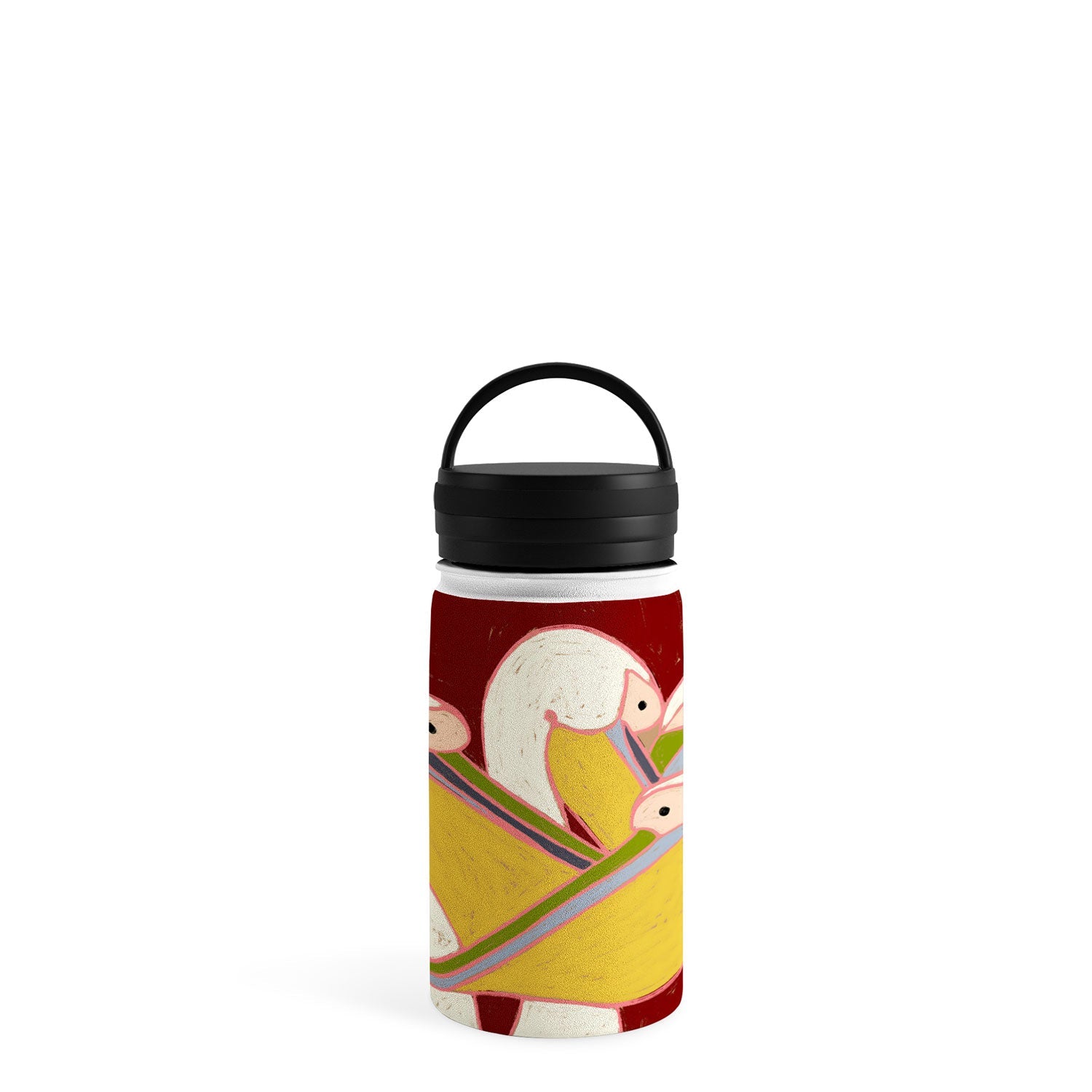 83 Oranges Pelicans Of The Burgundy Sky Water Bottle