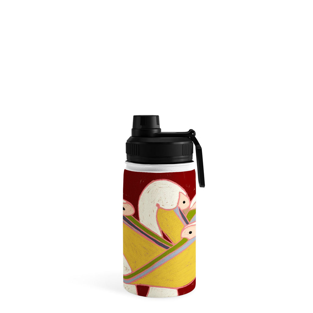83 Oranges Pelicans Of The Burgundy Sky Water Bottle