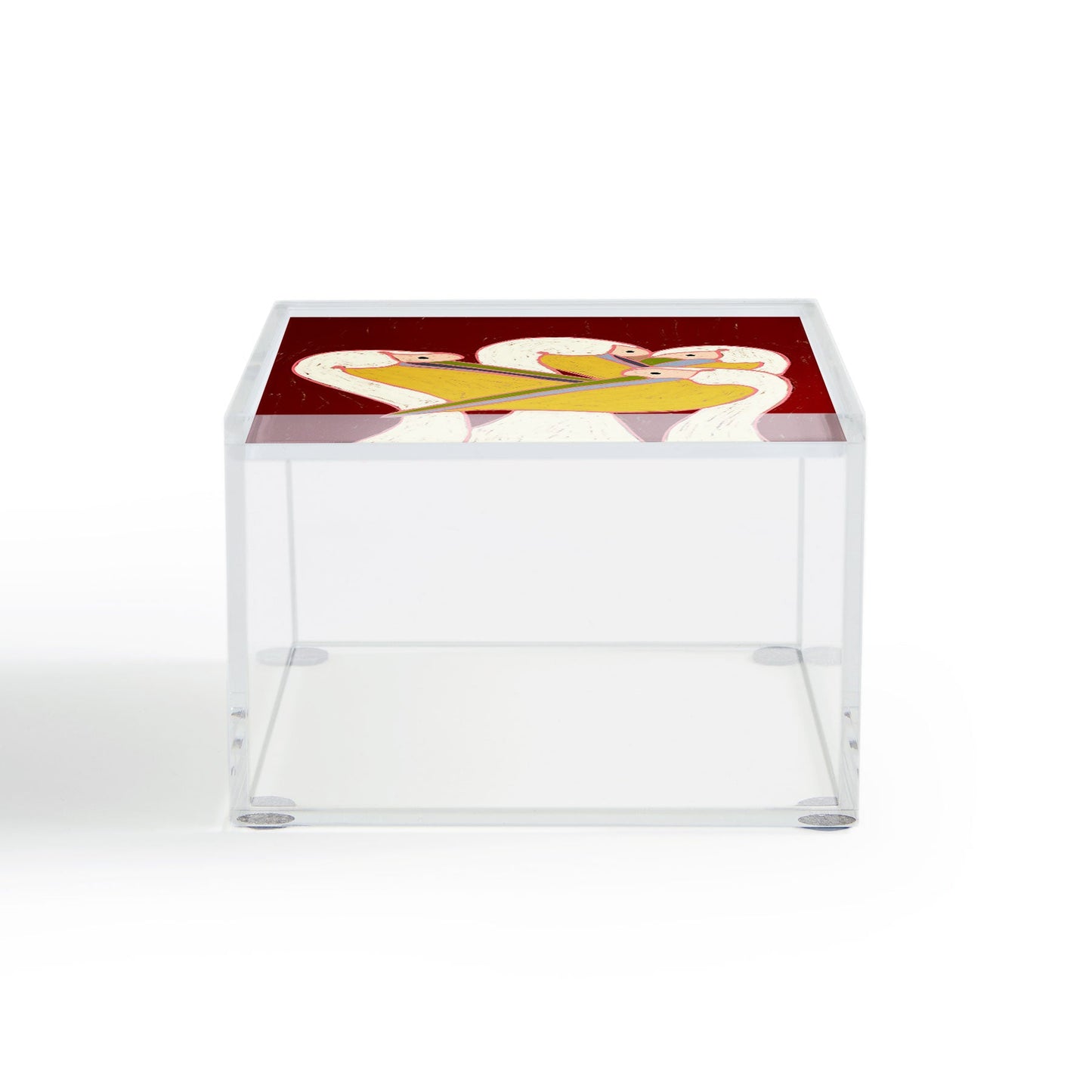 83 Oranges Pelicans Of The Burgundy Sky Acrylic Box