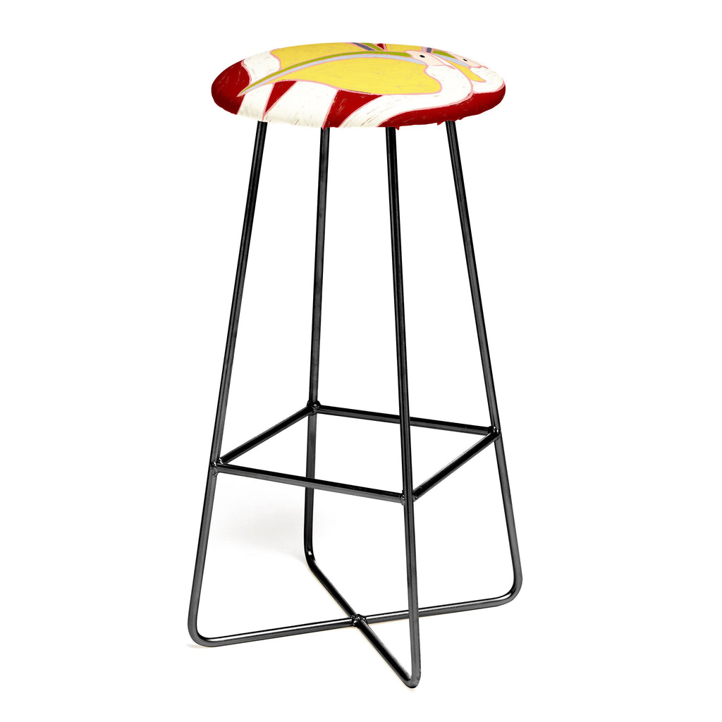 83 Oranges Pelicans Of The Burgundy Sky Bar Stool