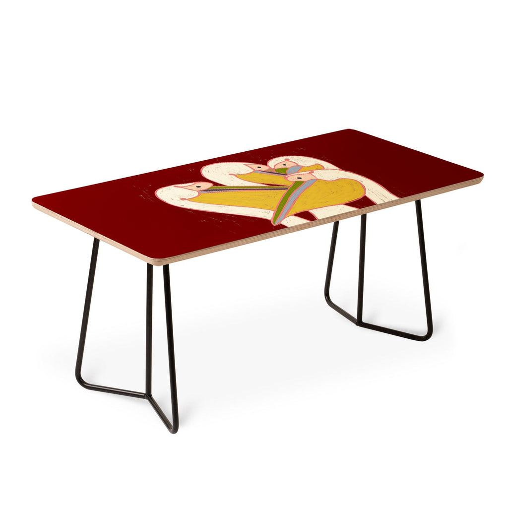 83 Oranges Pelicans Of The Burgundy Sky Coffee Table