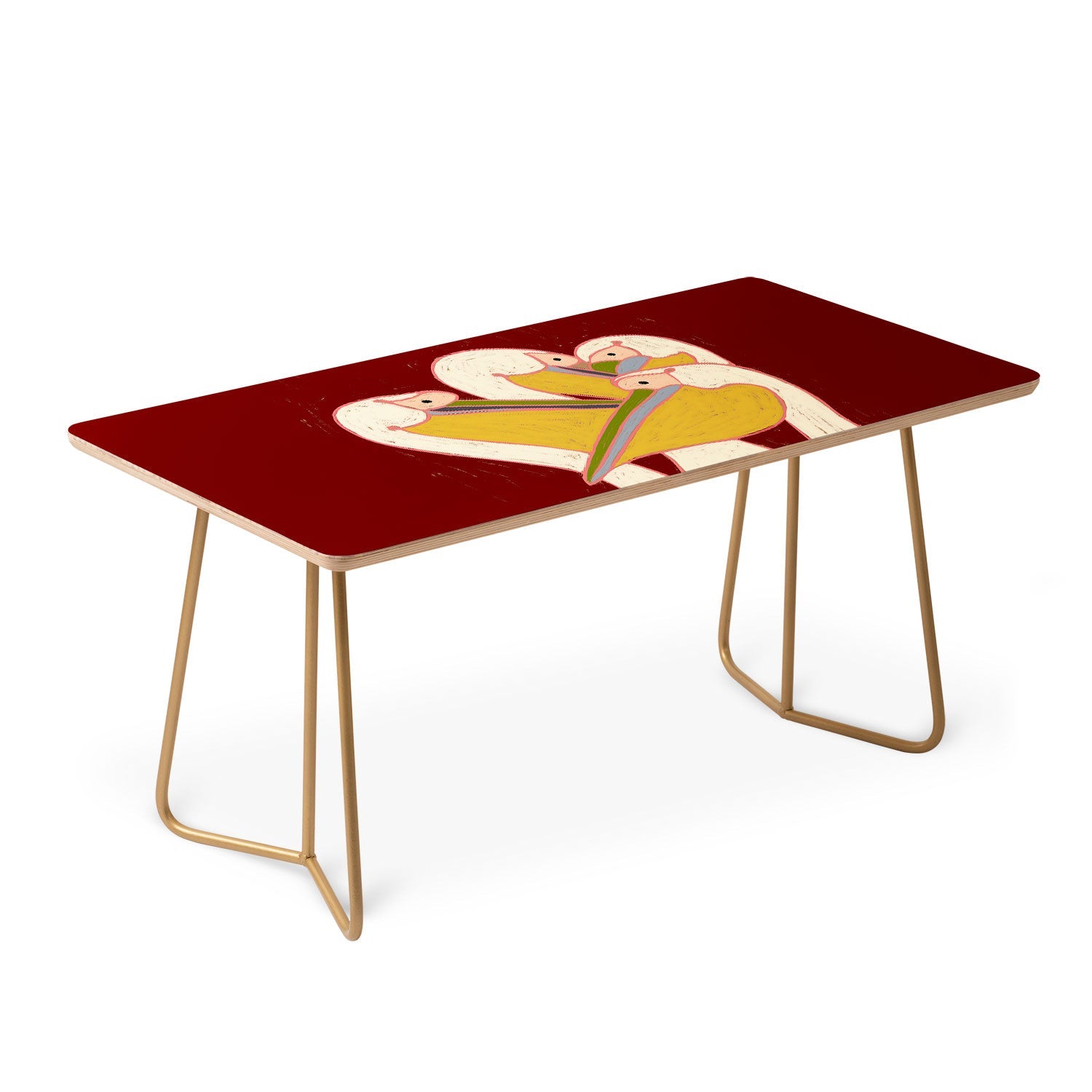 83 Oranges Pelicans Of The Burgundy Sky Coffee Table