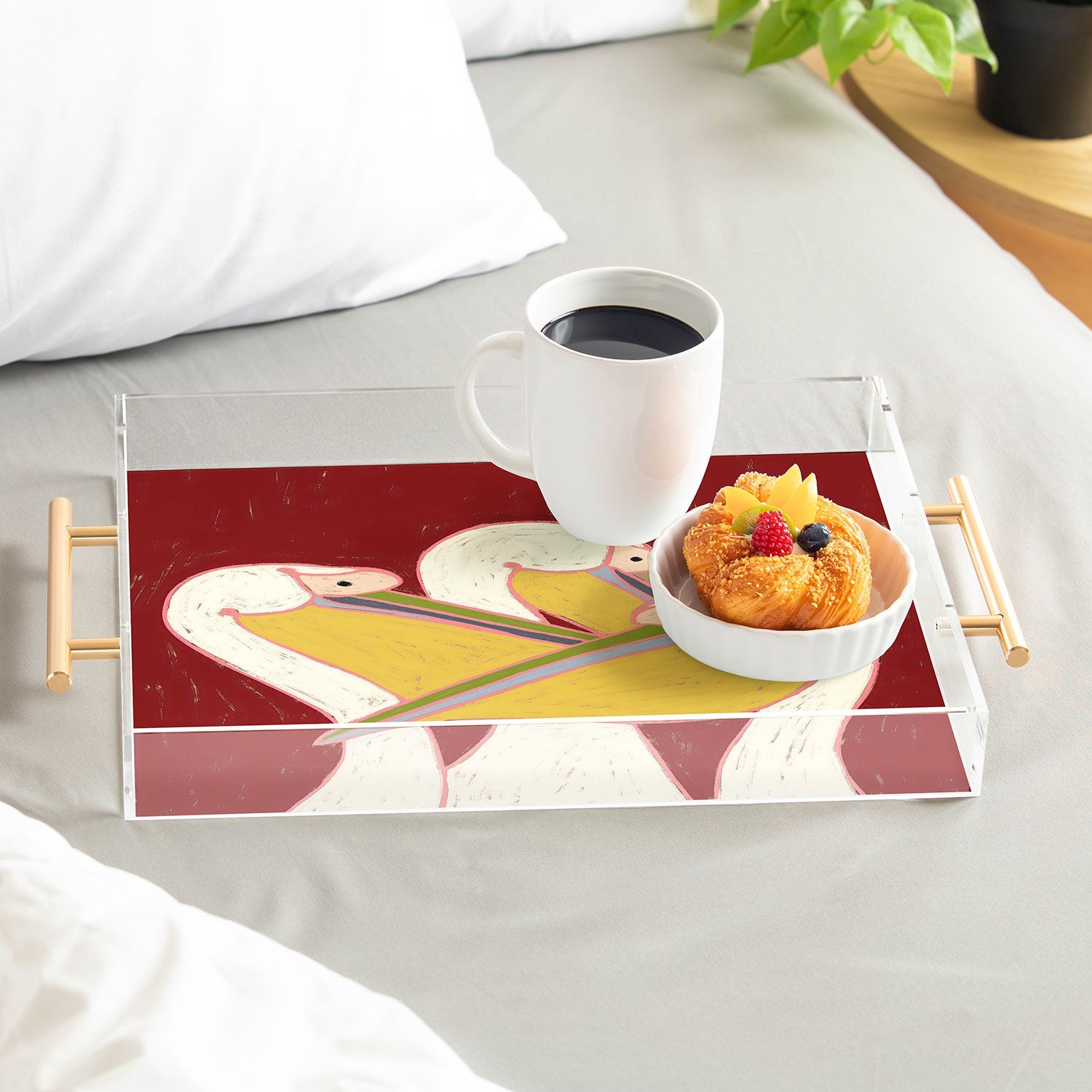 83 Oranges Pelicans Of The Burgundy Sky Acrylic Tray