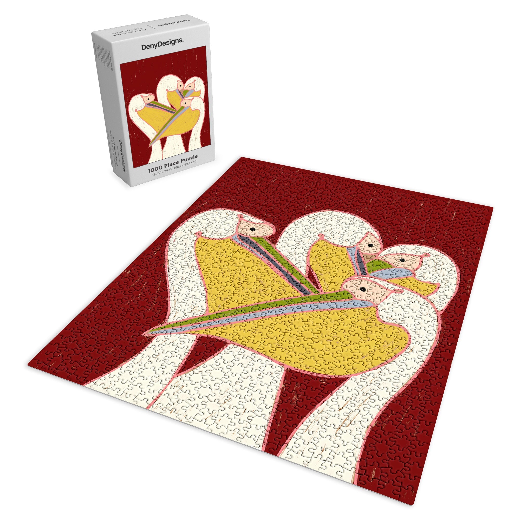 83 Oranges Pelicans Of The Burgundy Sky Puzzle