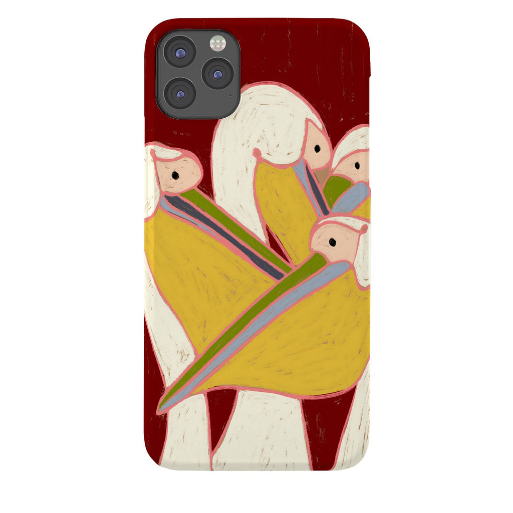 83 Oranges Pelicans Of The Burgundy Sky Phone Case