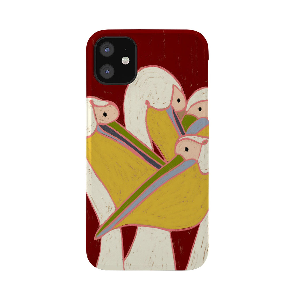 83 Oranges Pelicans Of The Burgundy Sky Phone Case