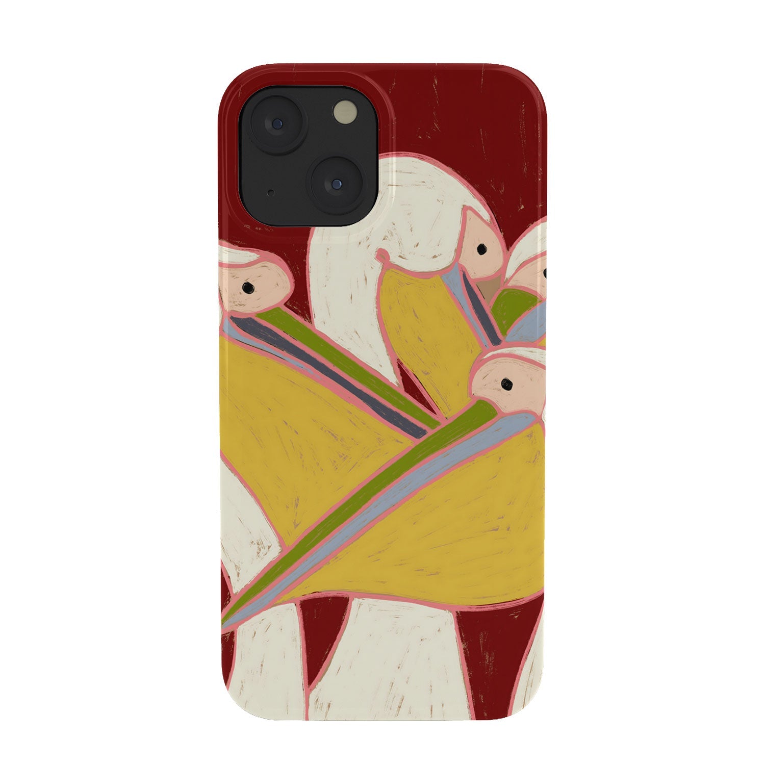 83 Oranges Pelicans Of The Burgundy Sky Phone Case