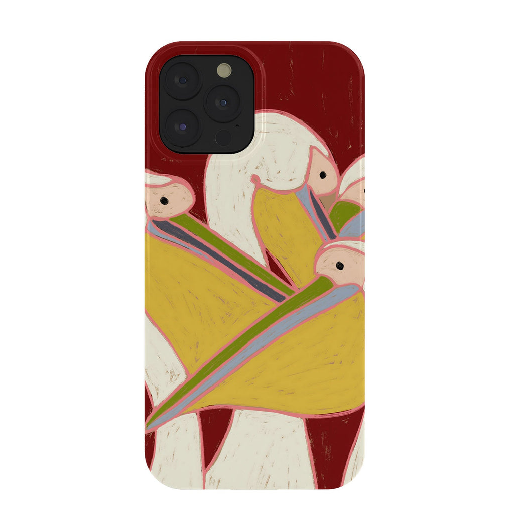 83 Oranges Pelicans Of The Burgundy Sky Phone Case
