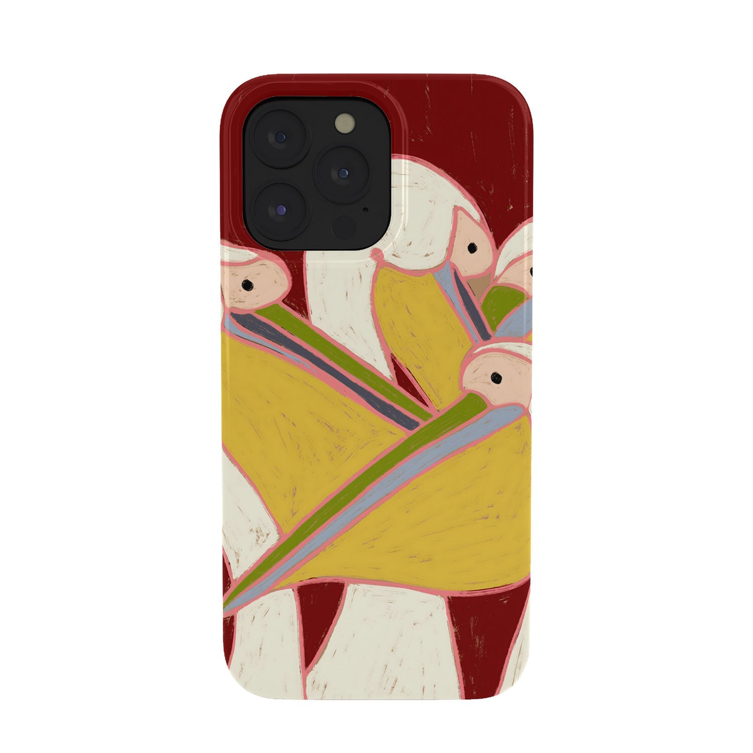 83 Oranges Pelicans Of The Burgundy Sky Phone Case