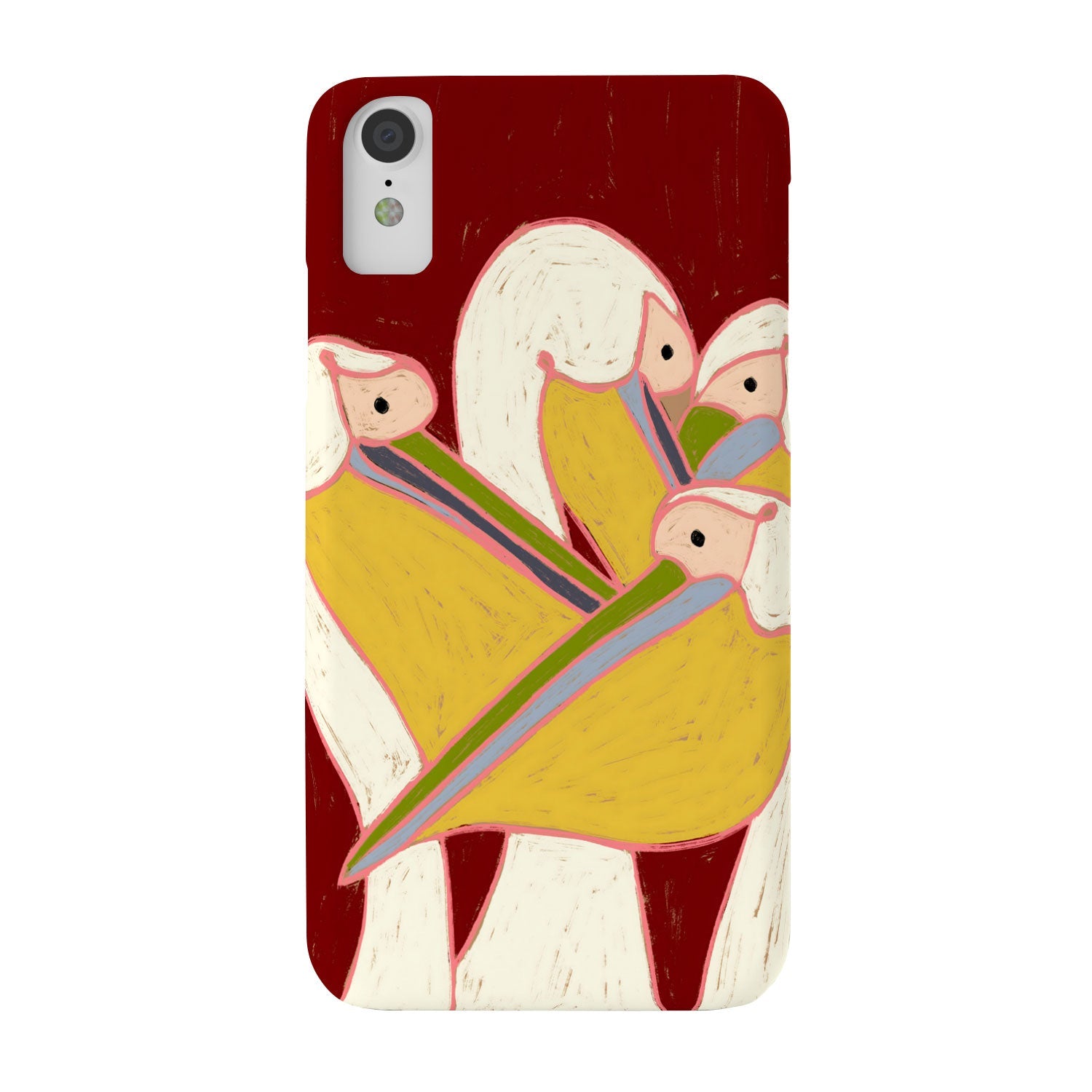 83 Oranges Pelicans Of The Burgundy Sky Phone Case
