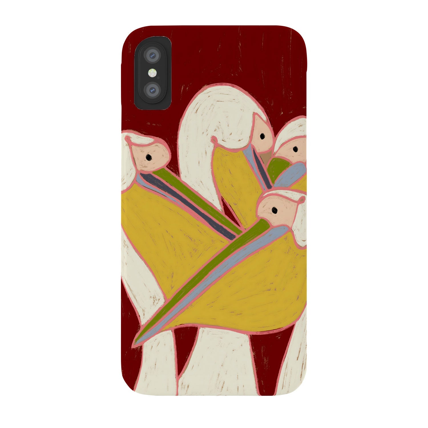 83 Oranges Pelicans Of The Burgundy Sky Phone Case