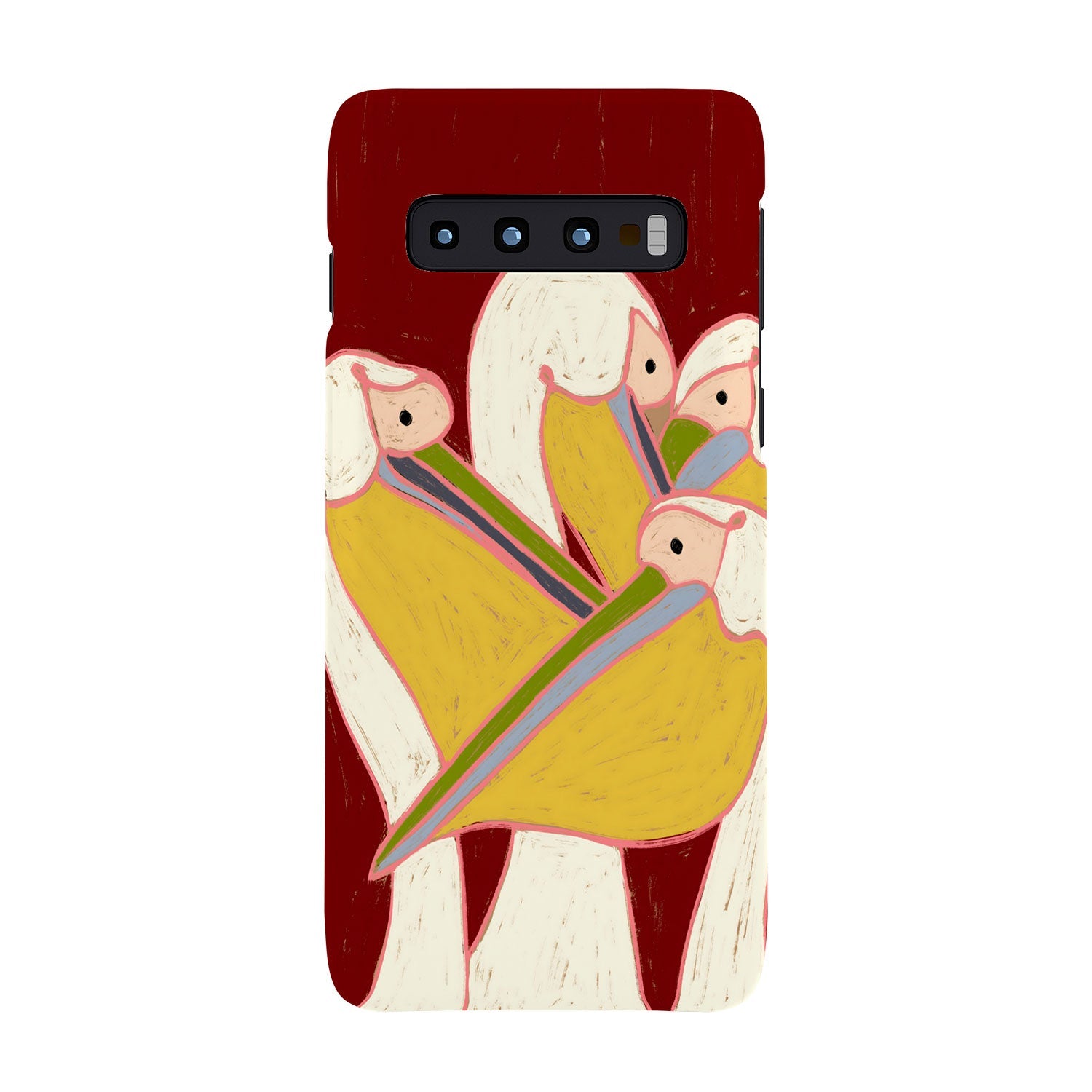 83 Oranges Pelicans Of The Burgundy Sky Phone Case