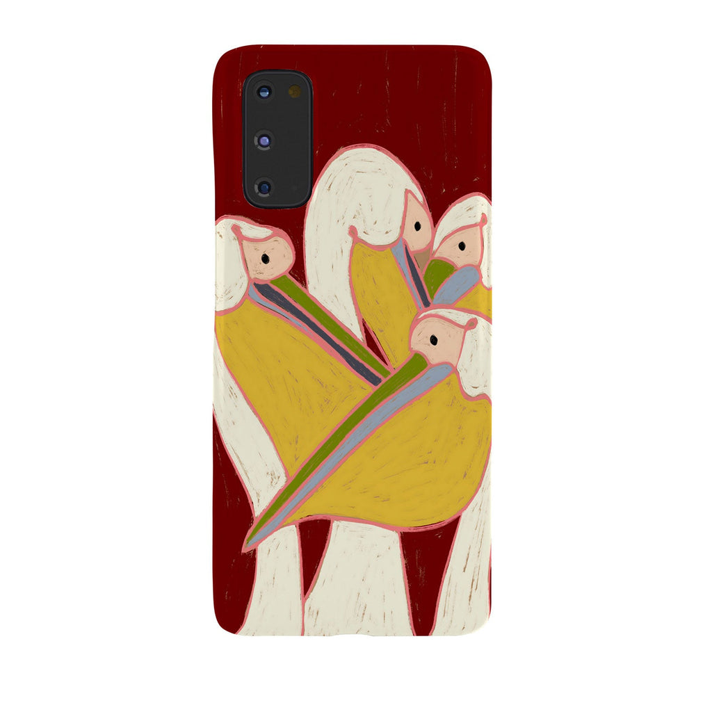 83 Oranges Pelicans Of The Burgundy Sky Phone Case