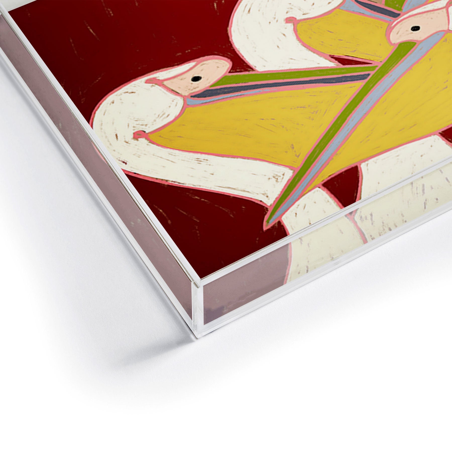 83 Oranges Pelicans Of The Burgundy Sky Acrylic Tray