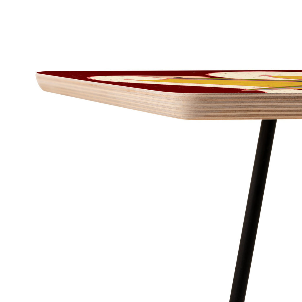 83 Oranges Pelicans Of The Burgundy Sky Side Table