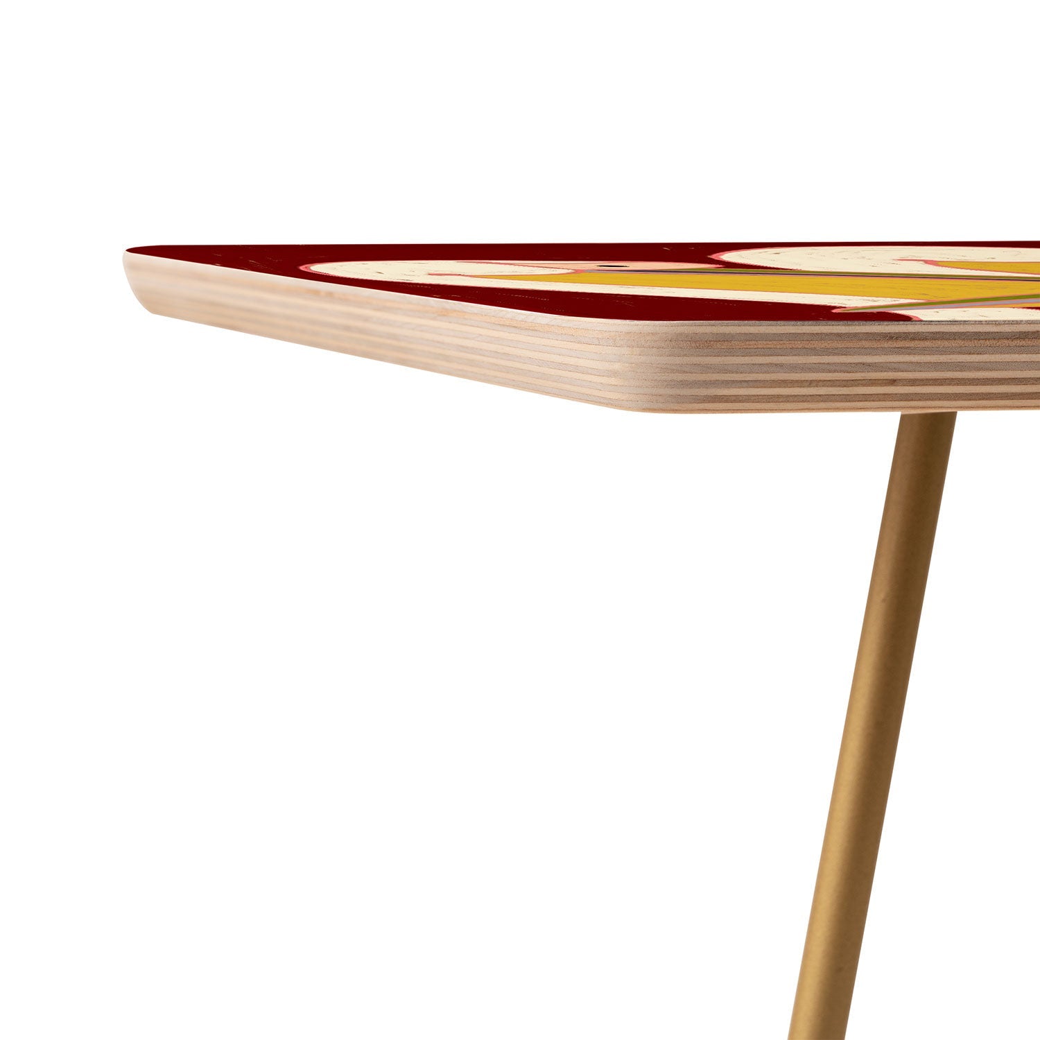 83 Oranges Pelicans Of The Burgundy Sky Side Table