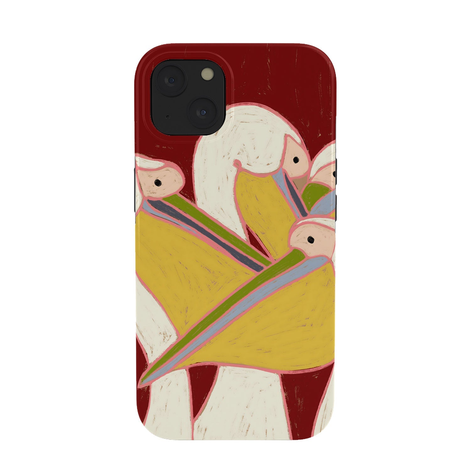 83 Oranges Pelicans Of The Burgundy Sky Phone Case