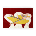 83 Oranges Pelicans Of The Burgundy Sky Welcome Mat
