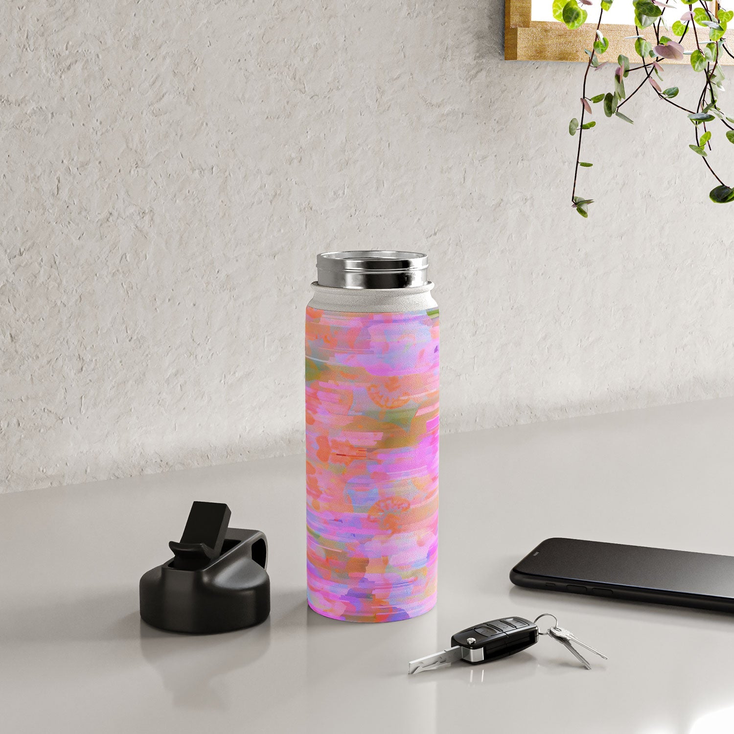 83 Oranges Pink Haze Water Bottle