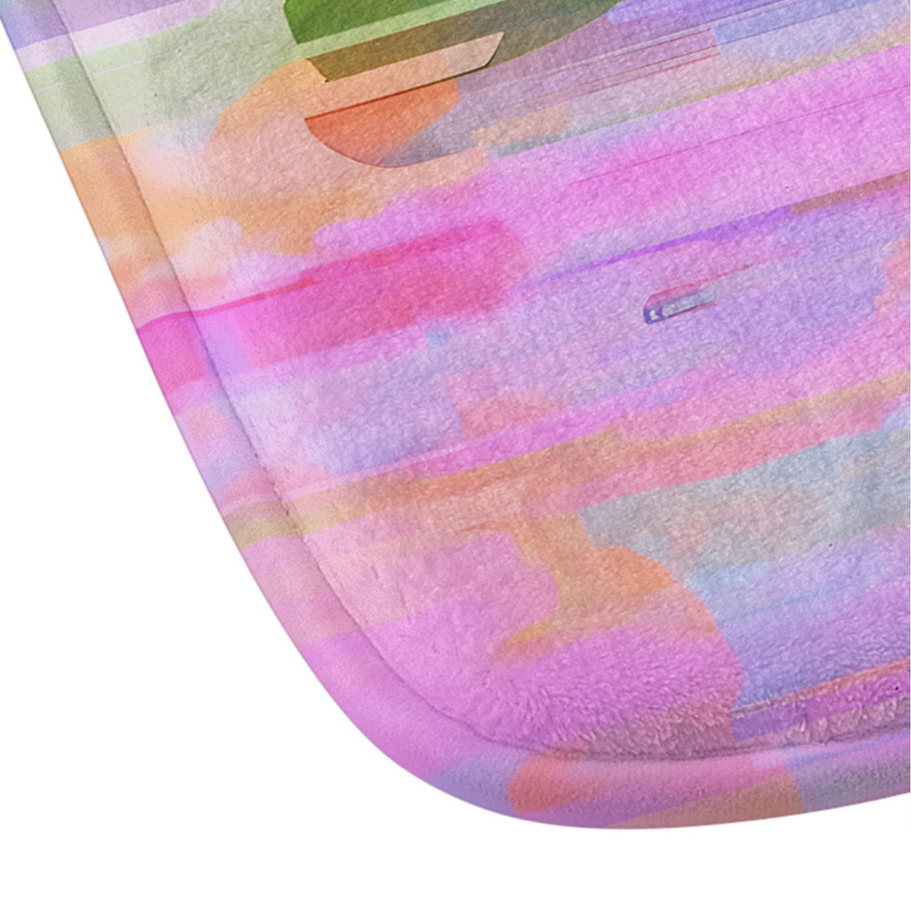 83 Oranges Pink Haze Memory Foam Bath Mat