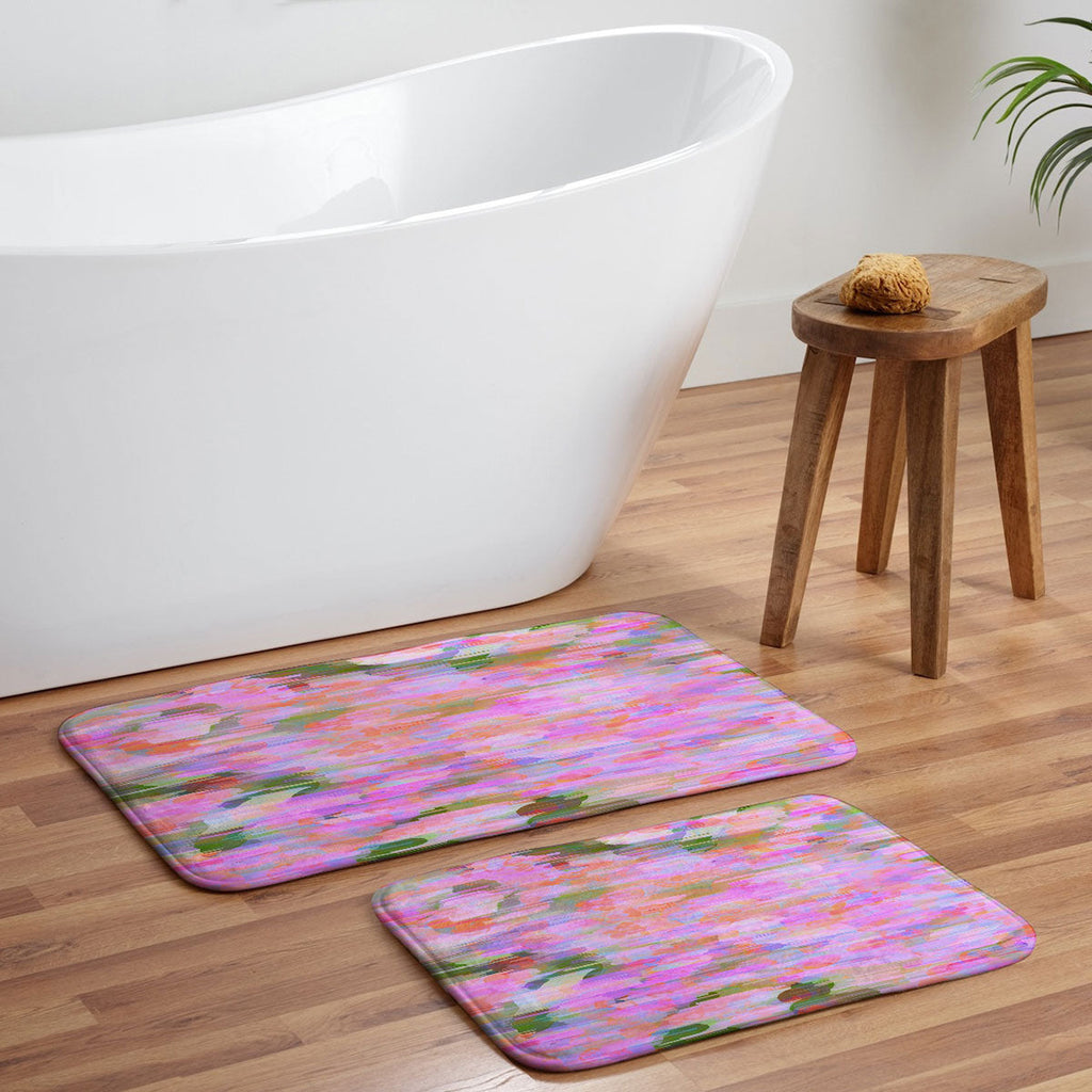 83 Oranges Pink Haze Memory Foam Bath Mat