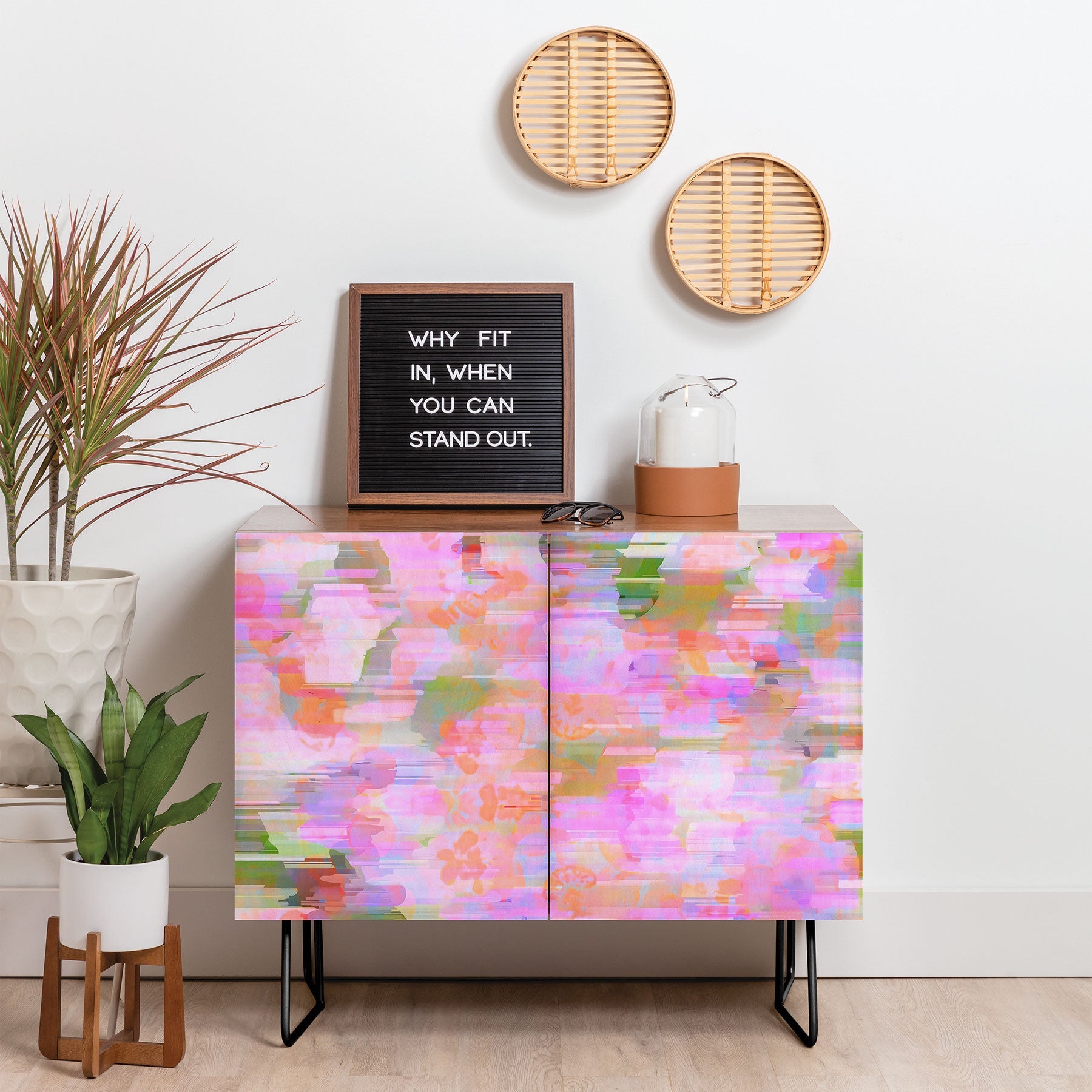 83 Oranges Pink Haze Credenza