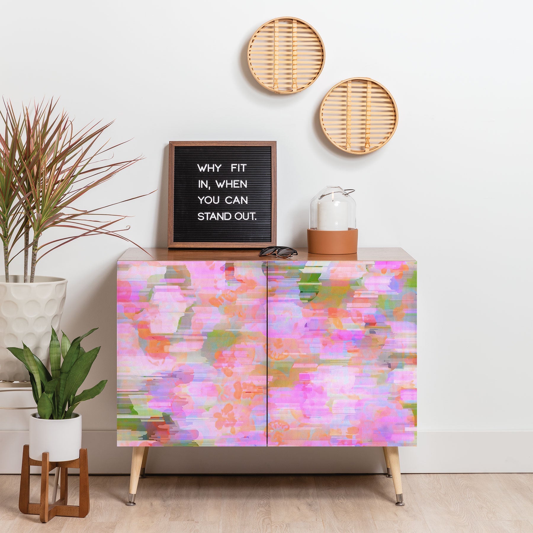 83 Oranges Pink Haze Credenza