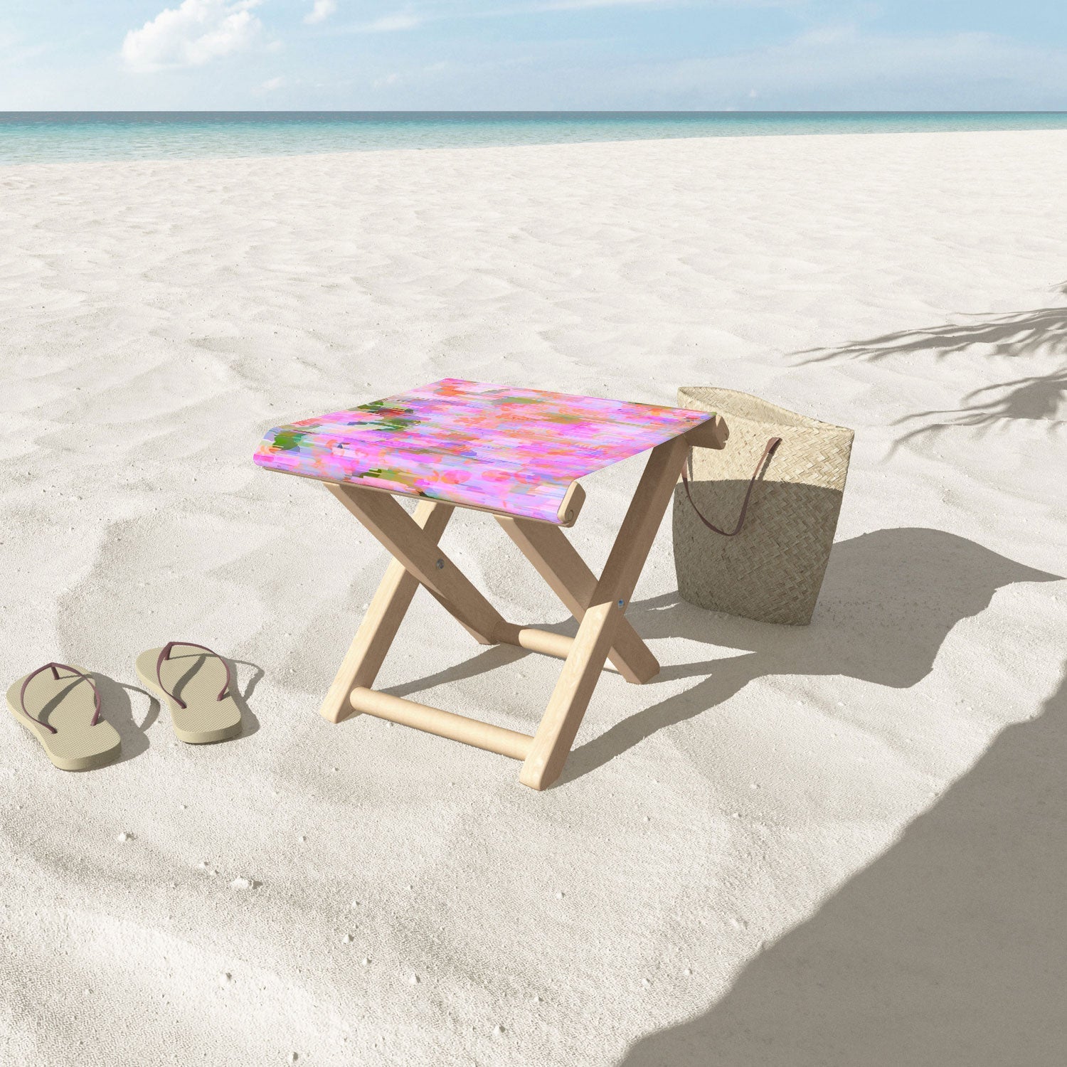 83 Oranges Pink Haze Folding Stool