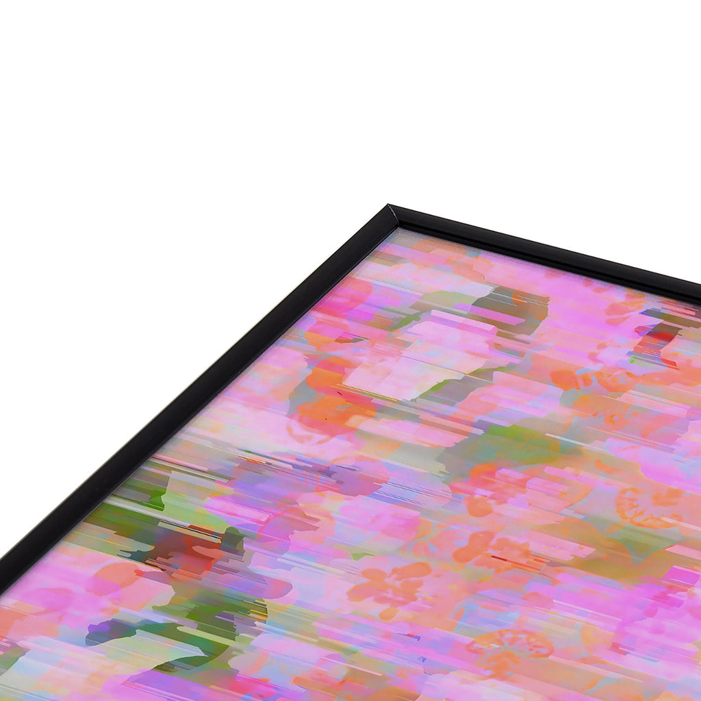 83 Oranges Pink Haze Square Metal Framed Art Print