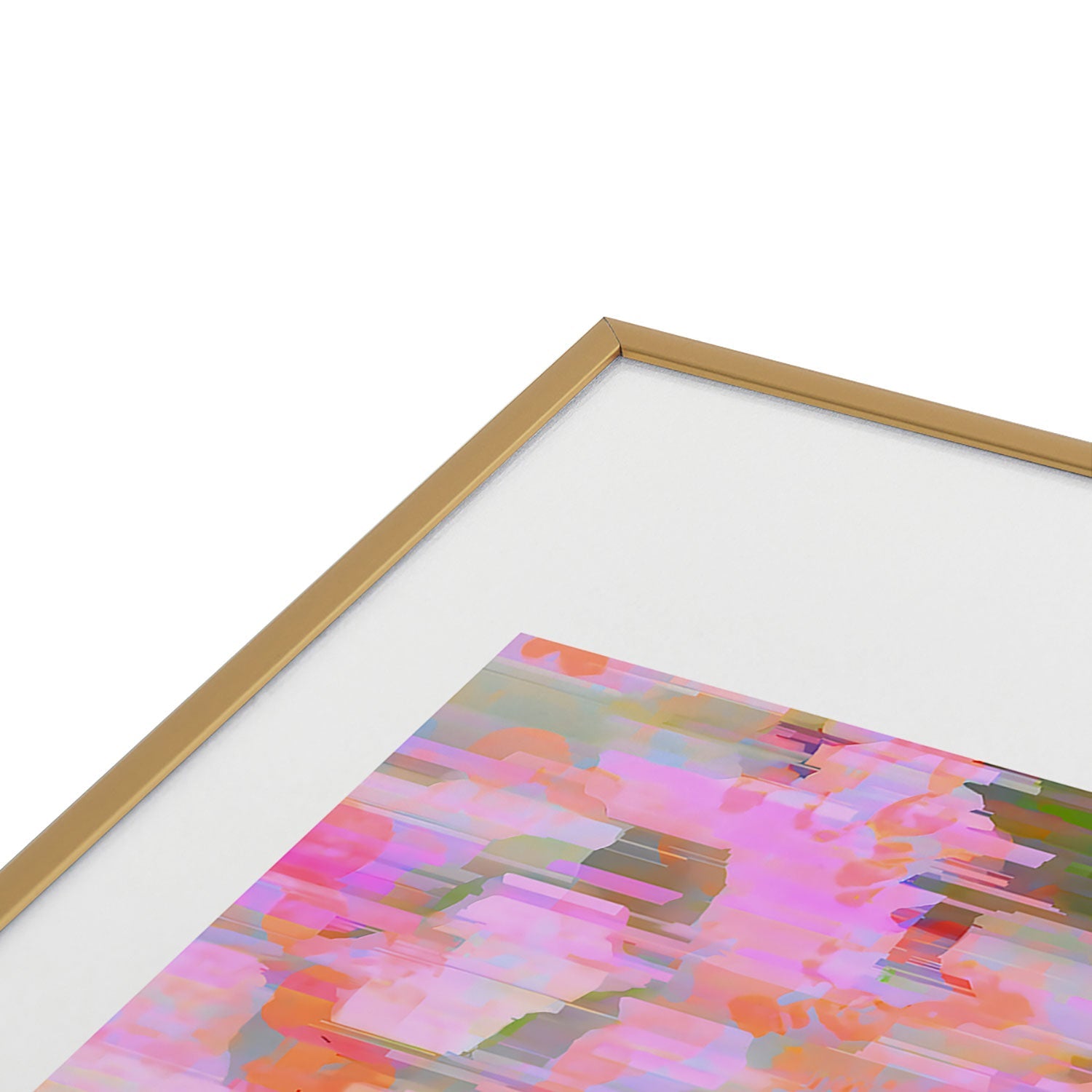 83 Oranges Pink Haze Metal Framed Art Print