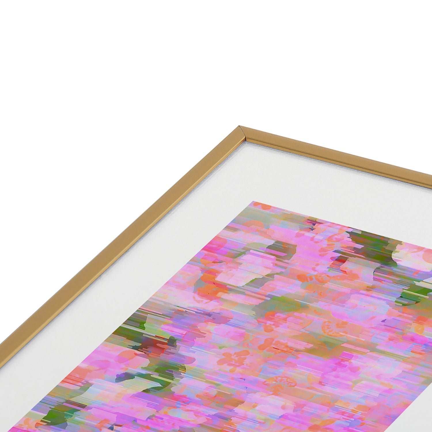 83 Oranges Pink Haze Metal Framed Art Print