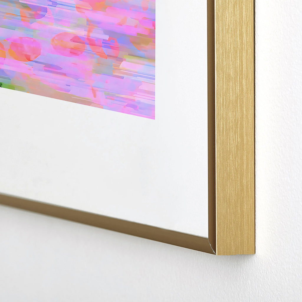 83 Oranges Pink Haze Metal Framed Art Print