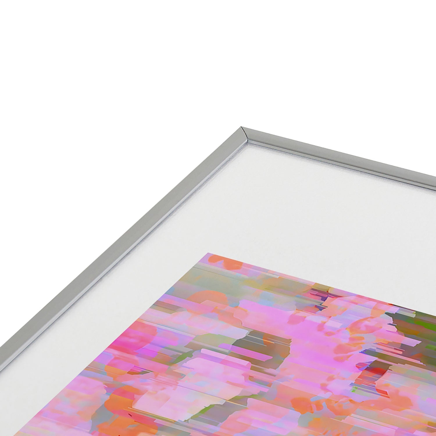 83 Oranges Pink Haze Metal Framed Art Print