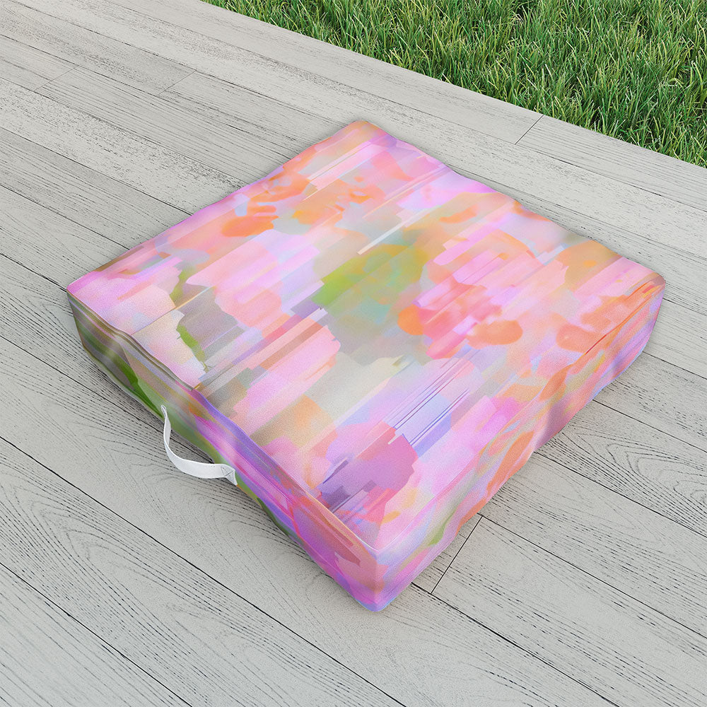 83 Oranges Pink Haze Outdoor Floor Cushion