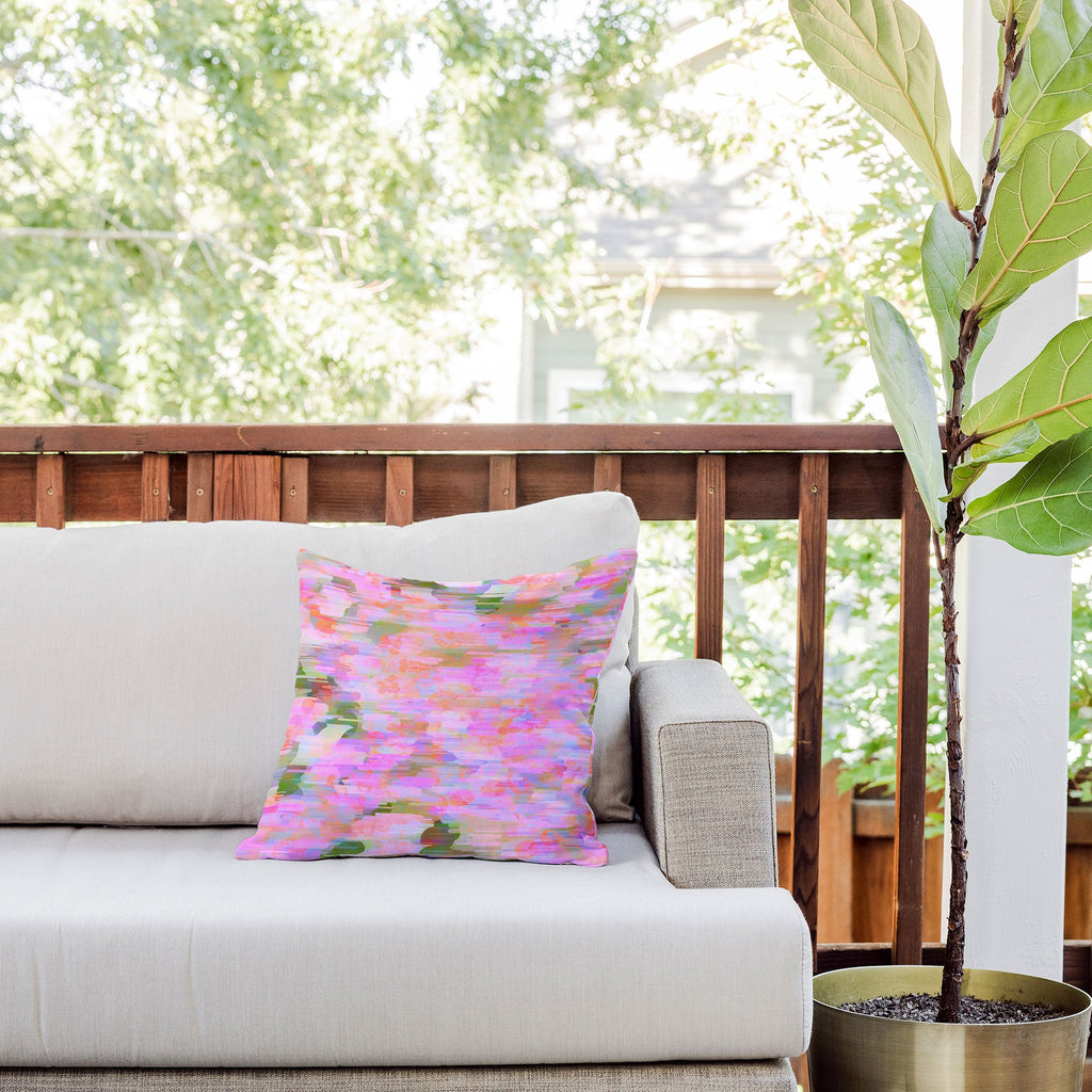 83 Oranges Pink Haze Outdoor Throw Pillow