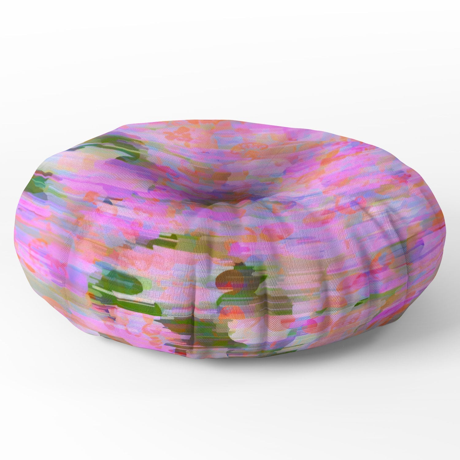 83 Oranges Pink Haze Floor Pillow Round